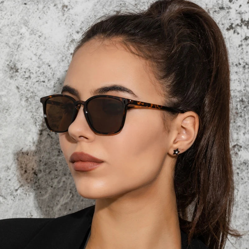 Square Cycling Sunglasses Men Women Rectangle Frame Sun Glasses Female Oculos Y2K Retro Gradient Hip Hop Shades UV400