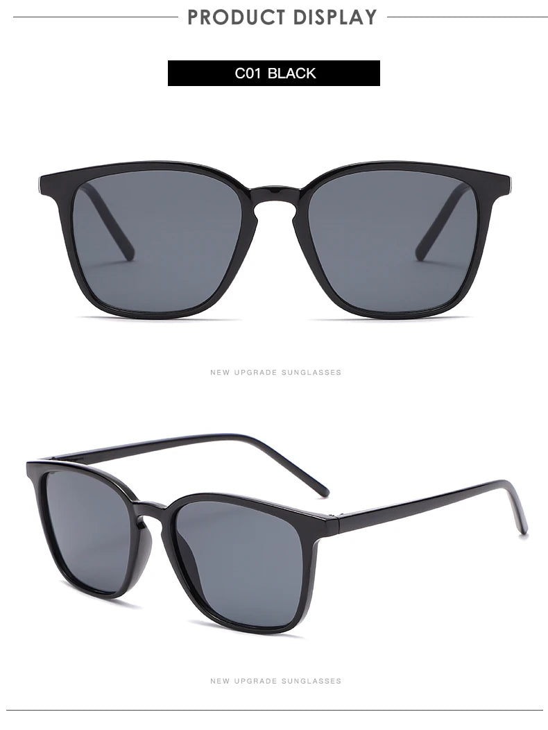 Square Cycling Sunglasses Men Women Rectangle Frame Sun Glasses Female Oculos Y2K Retro Gradient Hip Hop Shades UV400