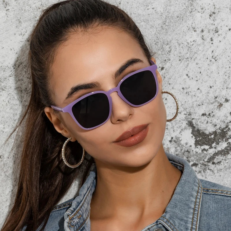 Square Cycling Sunglasses Men Women Rectangle Frame Sun Glasses Female Oculos Y2K Retro Gradient Hip Hop Shades UV400