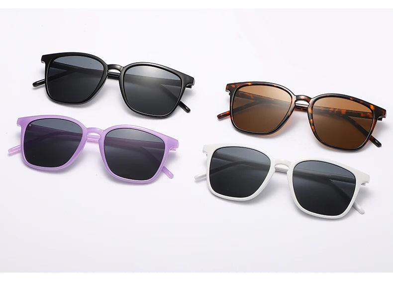 Square Cycling Sunglasses Men Women Rectangle Frame Sun Glasses Female Oculos Y2K Retro Gradient Hip Hop Shades UV400
