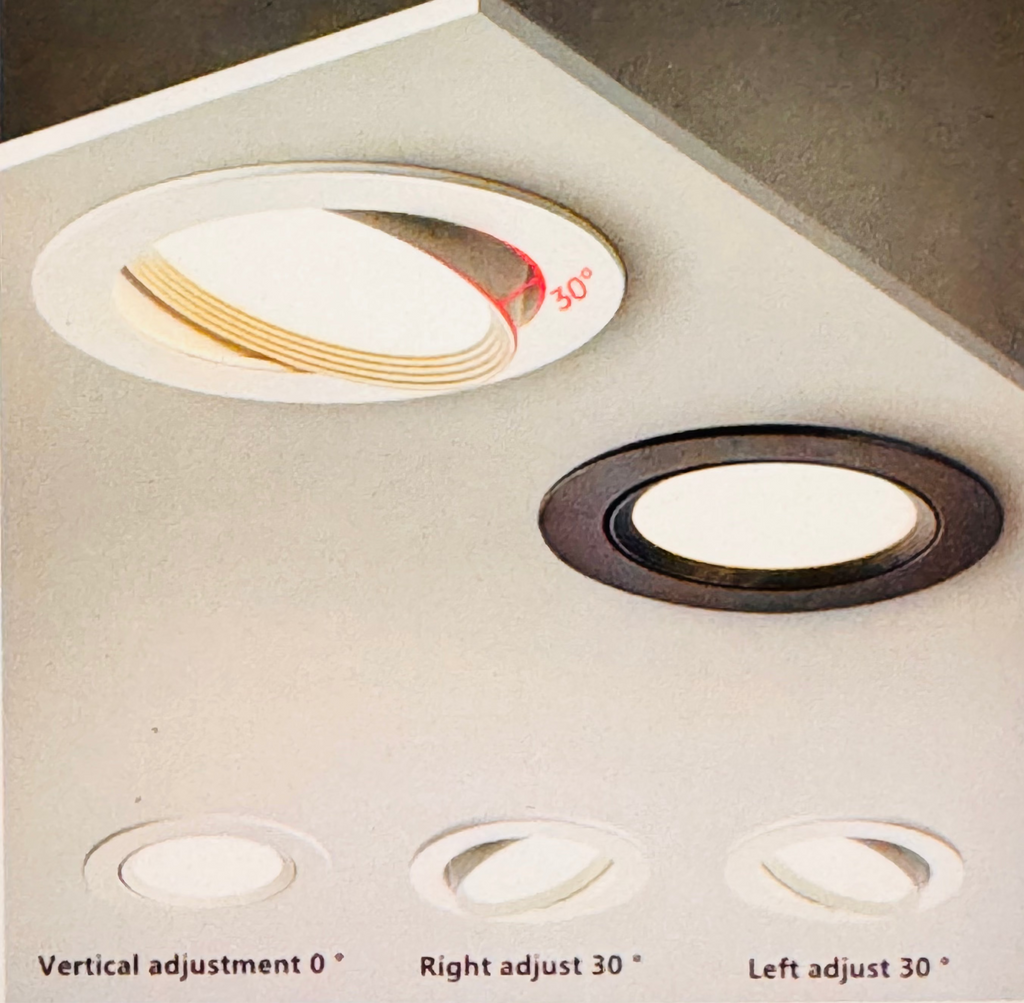 High-performance Embedded LED Downlight Angle Adjustable 5W7W9W12W15W20W COB Anti-Glare Dimmable Ceiling Light Spotlights CRI＞98