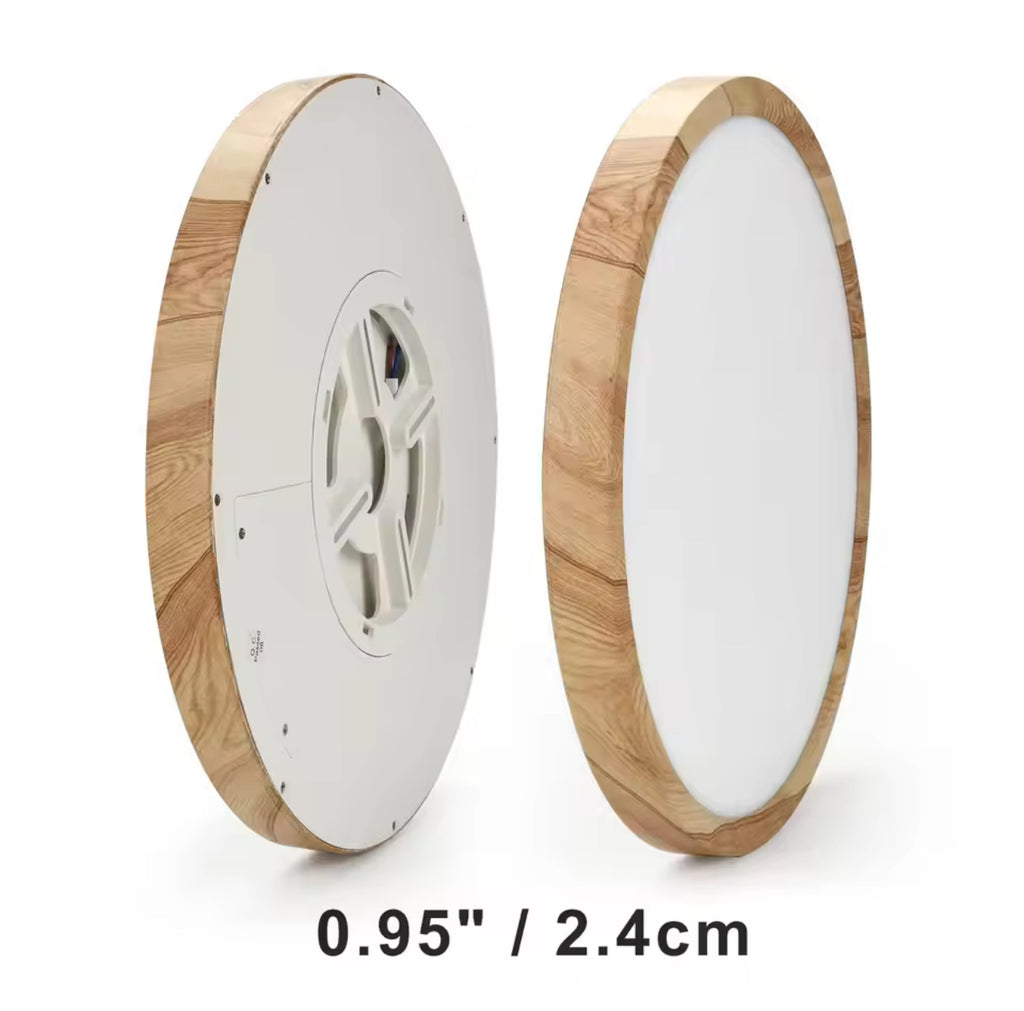 Modern LED Ceiling Light Wood Grain Golden One Light with 3 Colors Home Lighing Kitchen Bedroom Bathroom Surface Ceiling Lamp