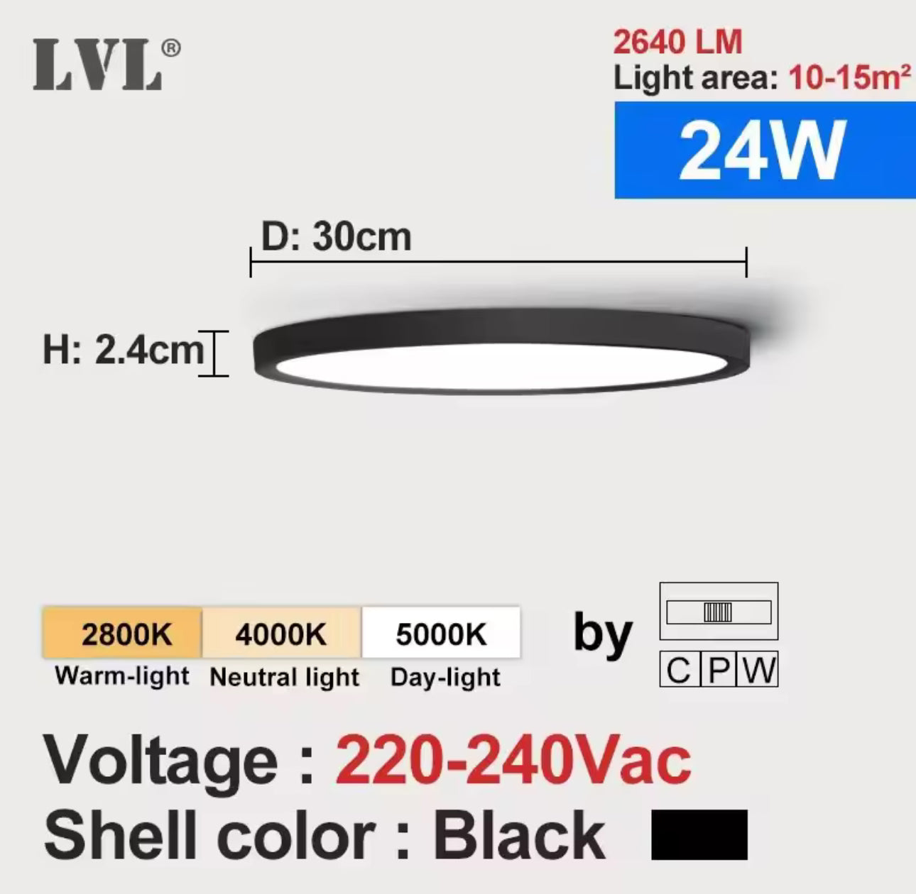 Modern LED Ceiling Light Wood Grain Golden One Light with 3 Colors Home Lighing Kitchen Bedroom Bathroom Surface Ceiling Lamp