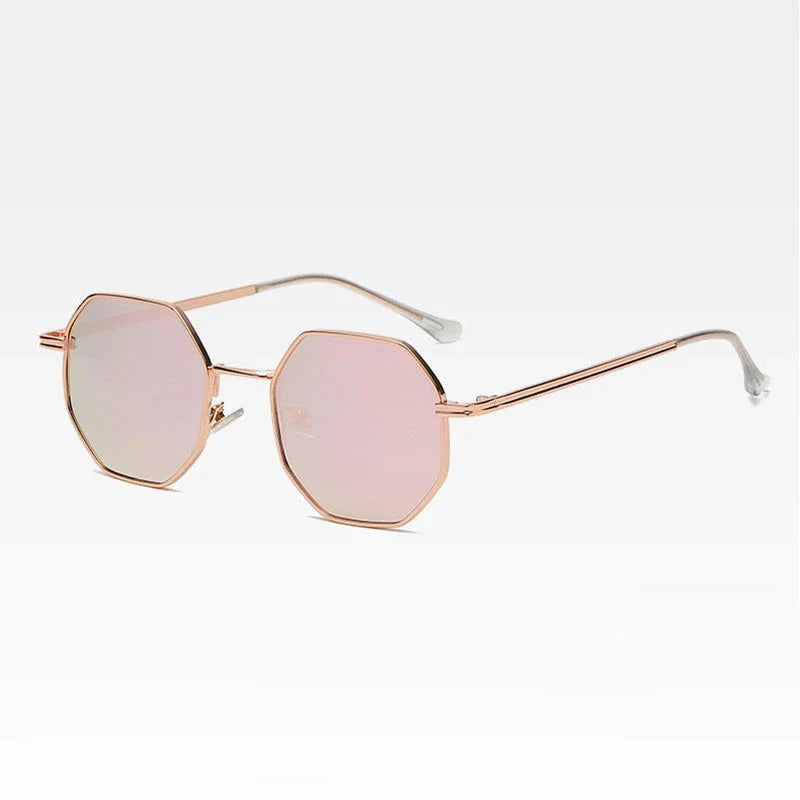 Fashion Retro Sunglasses Classic Metal Polygonal Sunglasses Sunglasses Octagon Glasses