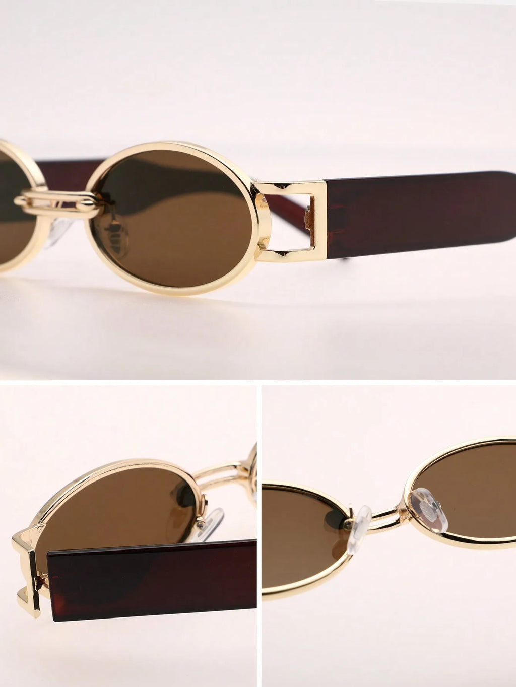 1PC Unisex Plastic Fashion Oval Frame Sunglasses For Street Photography And Beach Travel Party Driving Accessories