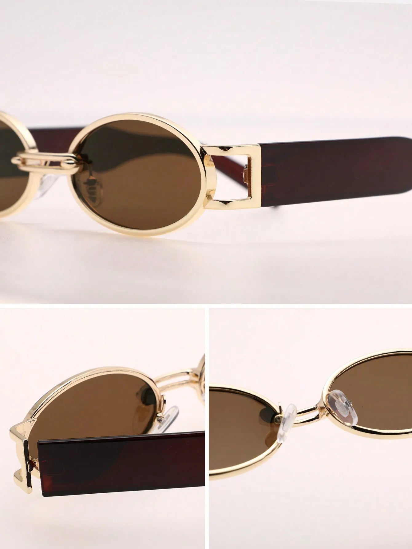1PC Unisex Plastic Fashion Oval Frame Sunglasses For Street Photography And Beach Travel Party Driving Accessories