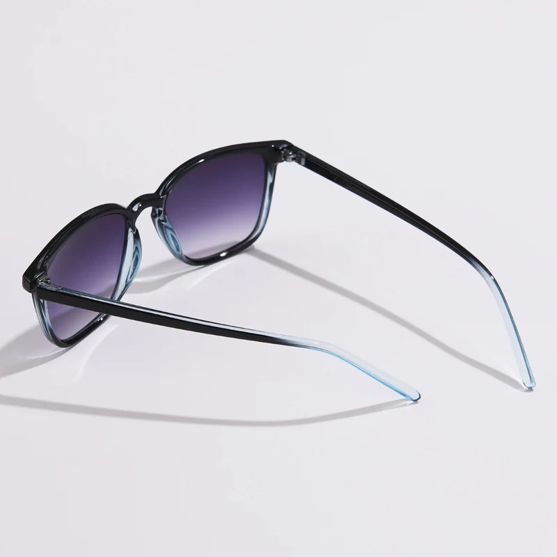 Square Cycling Sunglasses Men Women Rectangle Frame Sun Glasses Female Oculos Y2K Retro Gradient Hip Hop Shades UV400