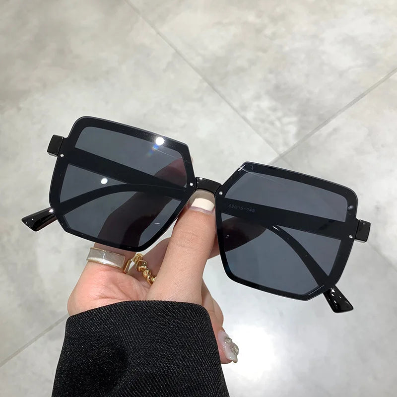 Big Frame Vintage Sunglasses Women Men Brand Square Sun Glasses Retro Eye Glasses Goggle for Male Female Polygon Sunglasses ﻿ ﻿