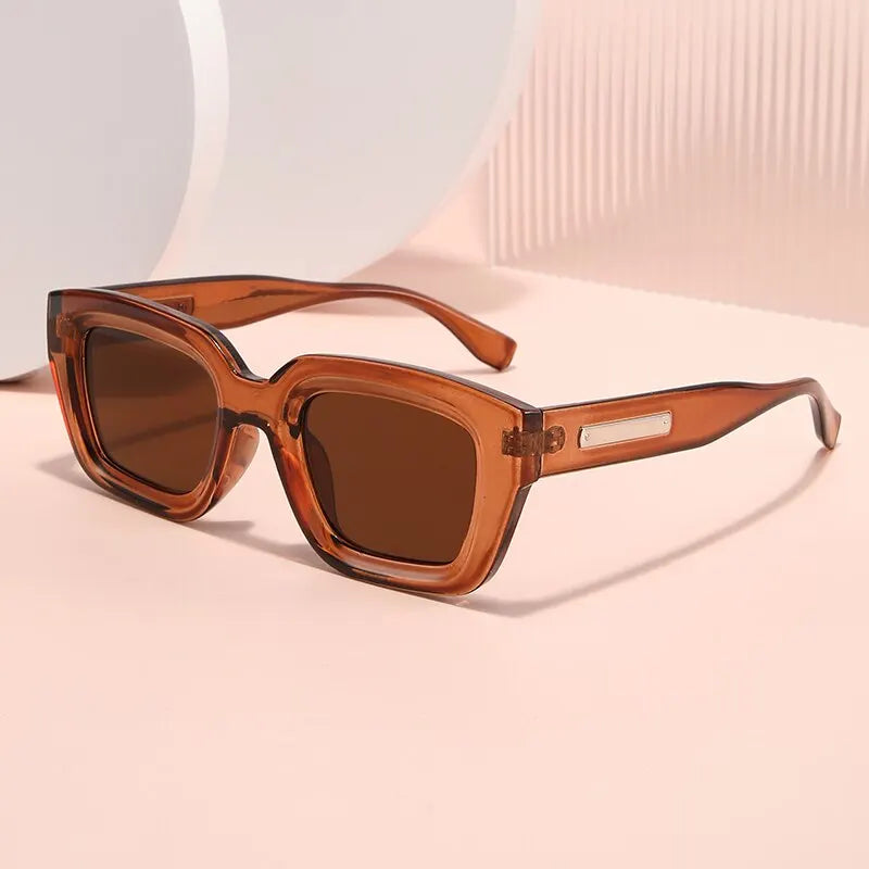 2023 New Retro Square Europe And America Cross-border Men and Women Fashion Ins Wear Sunglasses