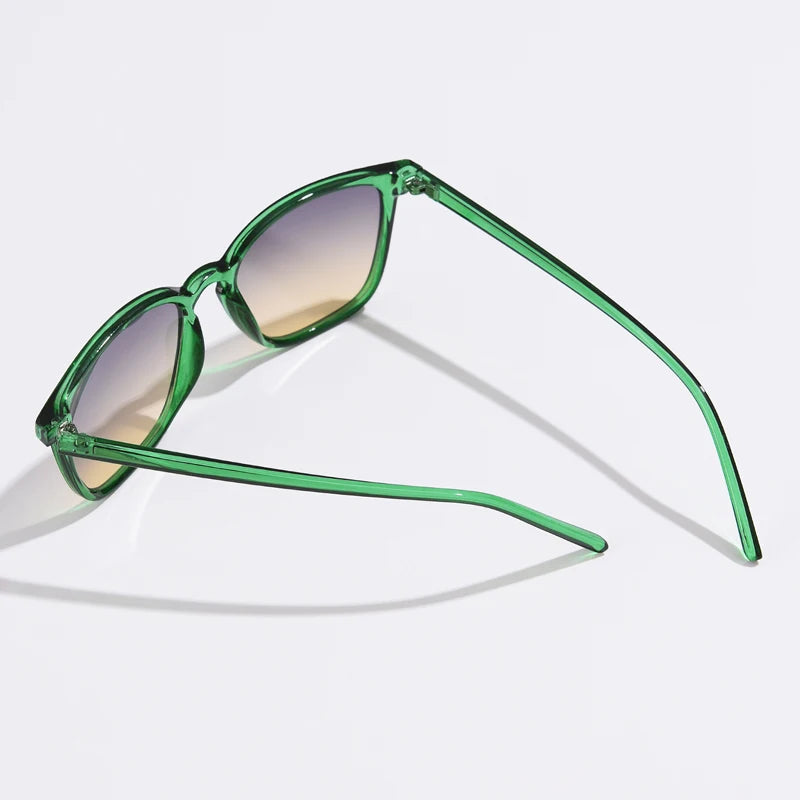 Square Cycling Sunglasses Men Women Rectangle Frame Sun Glasses Female Oculos Y2K Retro Gradient Hip Hop Shades UV400
