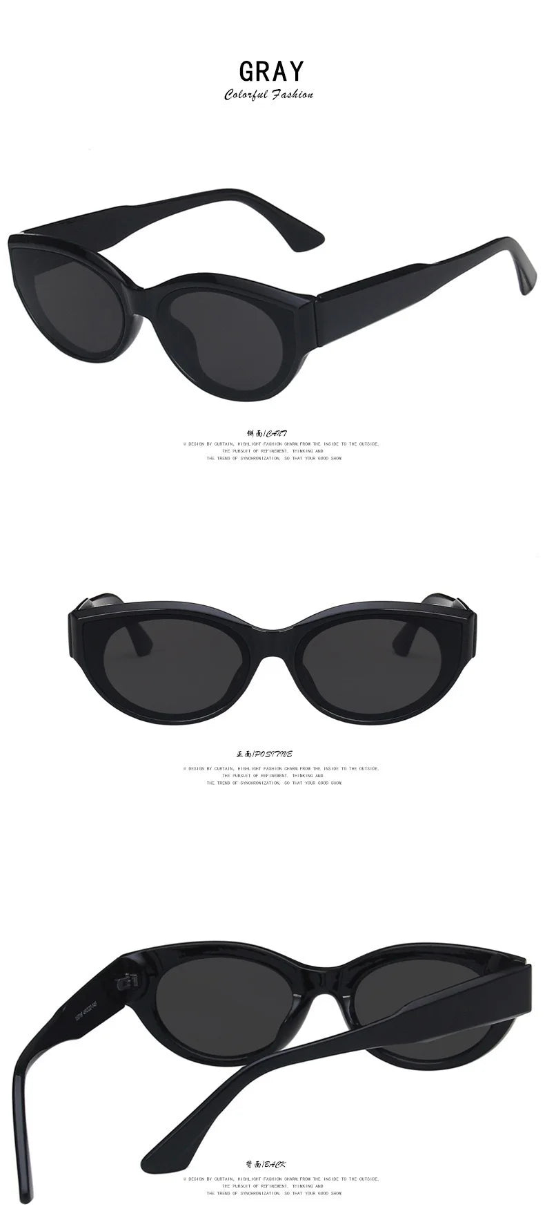 New Arrival Cat Eye Sunglasses Women Oval Glasses Vintage Brand Elliptic Square Sun Glasses for Female Shades Female Eyewear