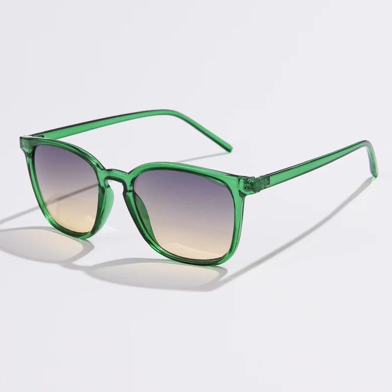 Square Cycling Sunglasses Men Women Rectangle Frame Sun Glasses Female Oculos Y2K Retro Gradient Hip Hop Shades UV400