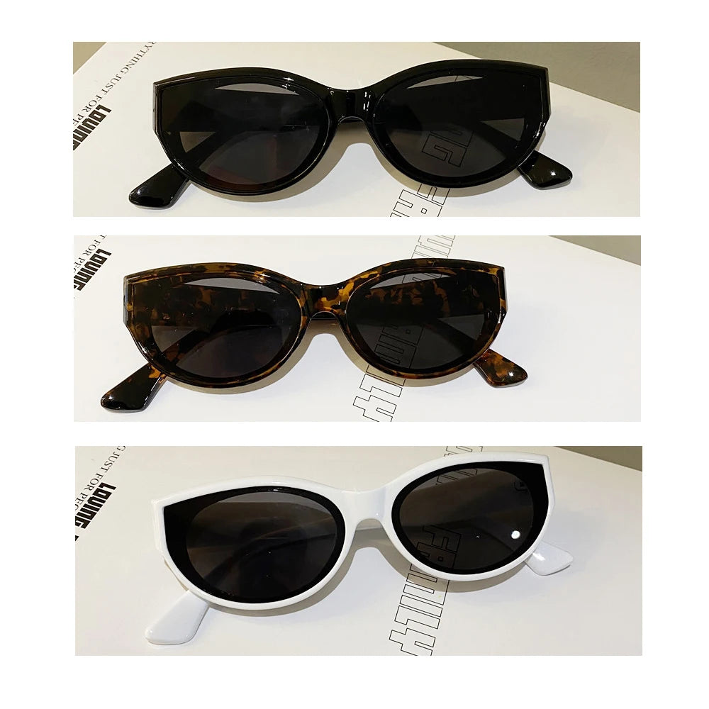 New Arrival Cat Eye Sunglasses Women Oval Glasses Vintage Brand Elliptic Square Sun Glasses for Female Shades Female Eyewear