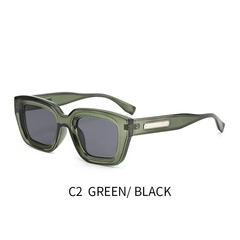 2023 New Retro Square Europe And America Cross-border Men and Women Fashion Ins Wear Sunglasses
