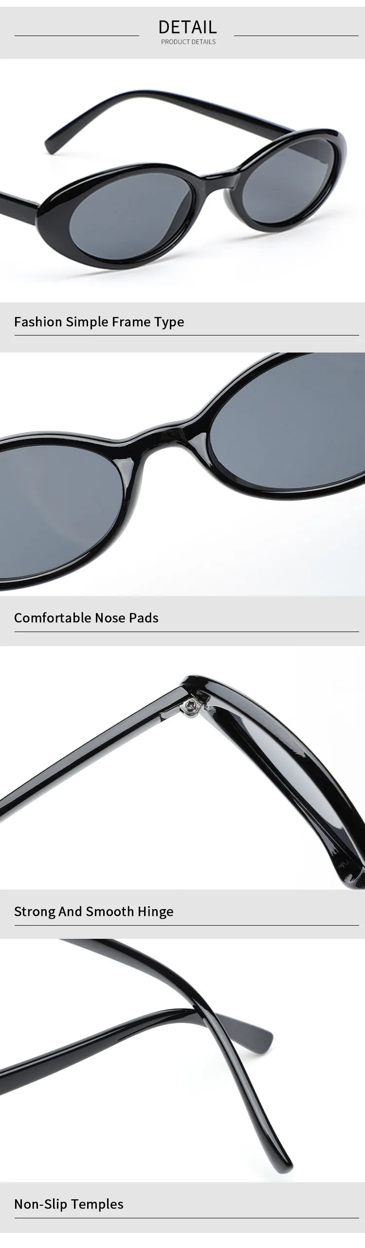 2024 New Sexy Women's Sunglasses Small Oval  Sunglasses Fashion Leopard Brown Sun Glasses Luxury Brand Designer Retro Sunglasses