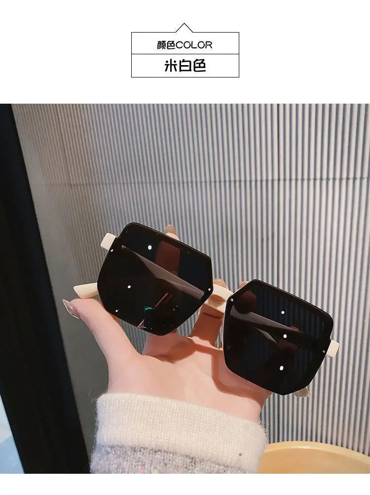 Big Frame Vintage Sunglasses Women Men Brand Square Sun Glasses Retro Eye Glasses Goggle for Male Female Polygon Sunglasses ﻿ ﻿