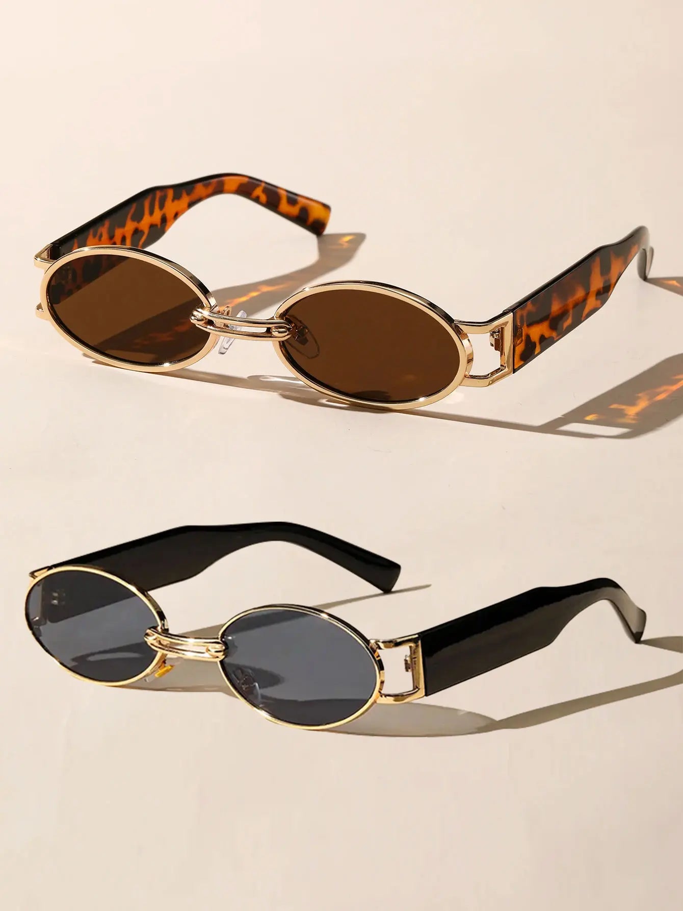 1PC Unisex Plastic Fashion Oval Frame Sunglasses For Street Photography And Beach Travel Party Driving Accessories