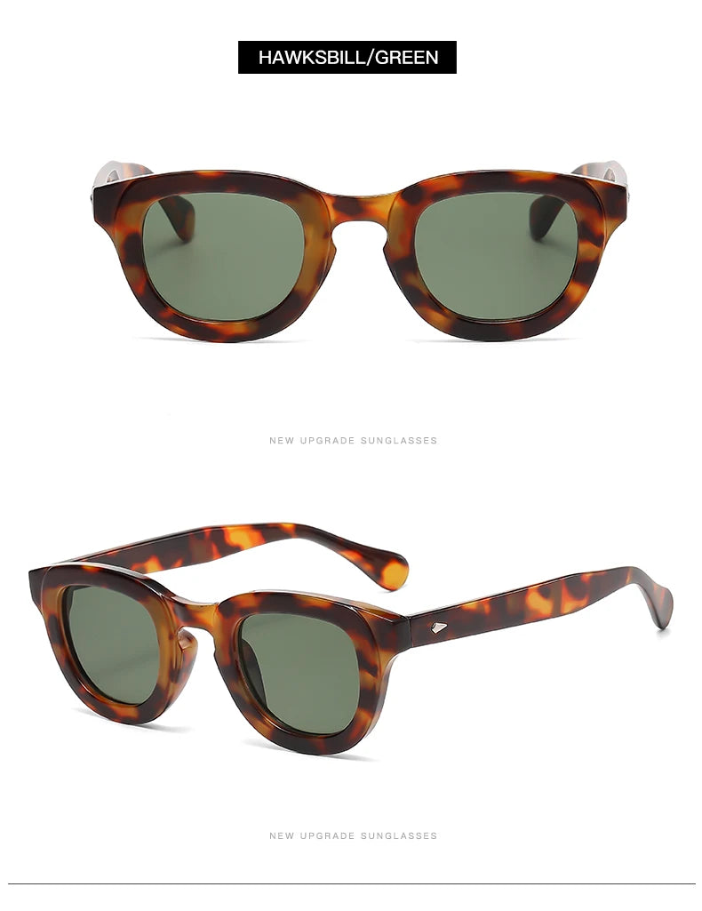 New Sunglasses Oval Frame Thick Frame Personality Fashion Multi color Sun Glasses Classic Retro Style Trendy Female