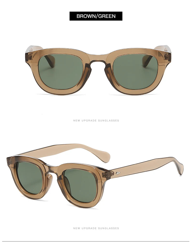 New Sunglasses Oval Frame Thick Frame Personality Fashion Multi color Sun Glasses Classic Retro Style Trendy Female