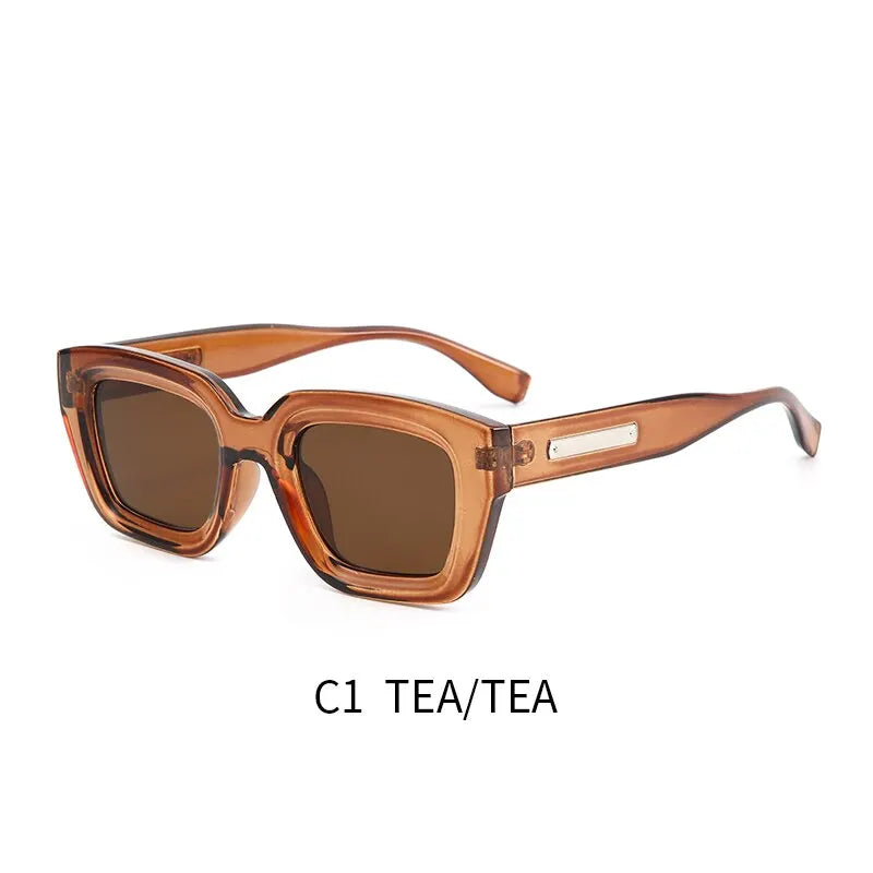 2023 New Retro Square Europe And America Cross-border Men and Women Fashion Ins Wear Sunglasses