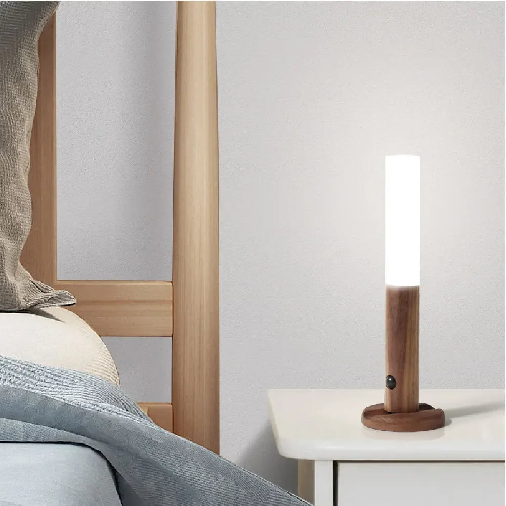 Intelligent Wooden Magnetic Suction Lamp LED Charging Night Light Staircase Corridor Bedroom Atmosphere Human Body Sensing Light