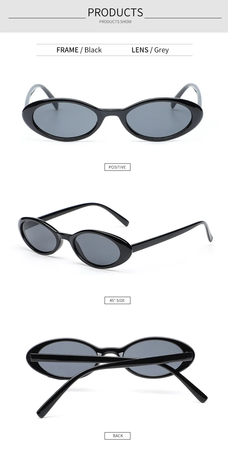 2024 New Sexy Women's Sunglasses Small Oval  Sunglasses Fashion Leopard Brown Sun Glasses Luxury Brand Designer Retro Sunglasses