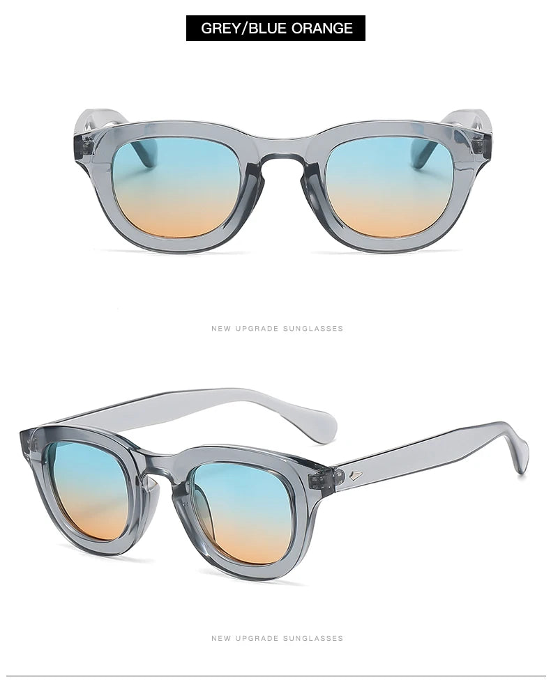 New Sunglasses Oval Frame Thick Frame Personality Fashion Multi color Sun Glasses Classic Retro Style Trendy Female