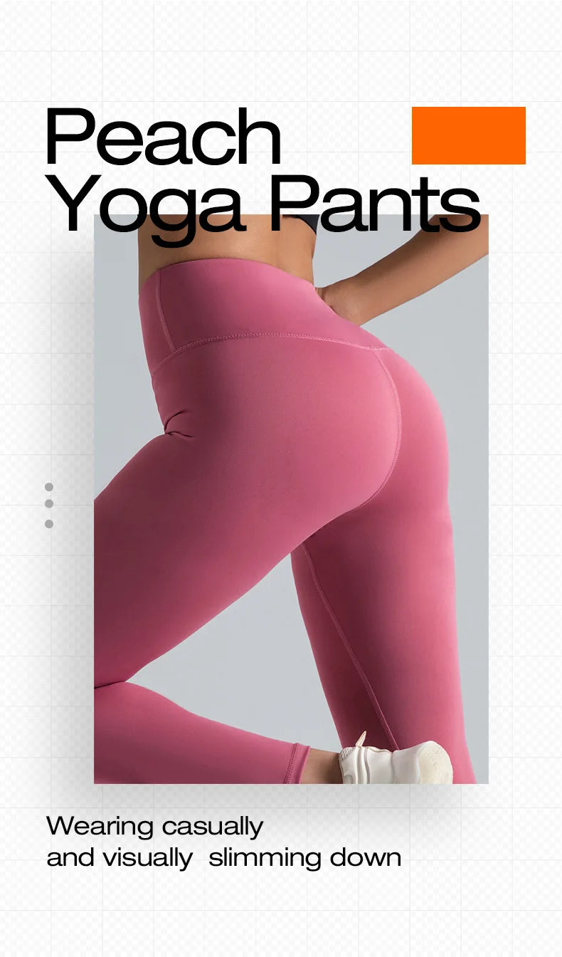 Black Leggings for Women with No T-line High-waisted Hip Lift Yoga Pants with Abdominal Compression and Nude Running Leggings
