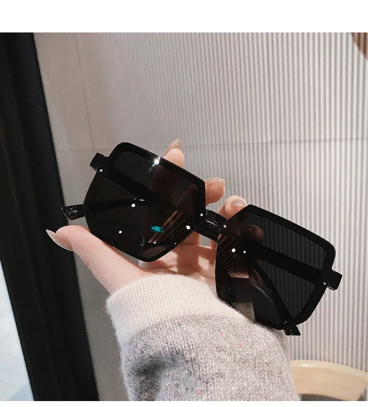 Big Frame Vintage Sunglasses Women Men Brand Square Sun Glasses Retro Eye Glasses Goggle for Male Female Polygon Sunglasses ﻿ ﻿