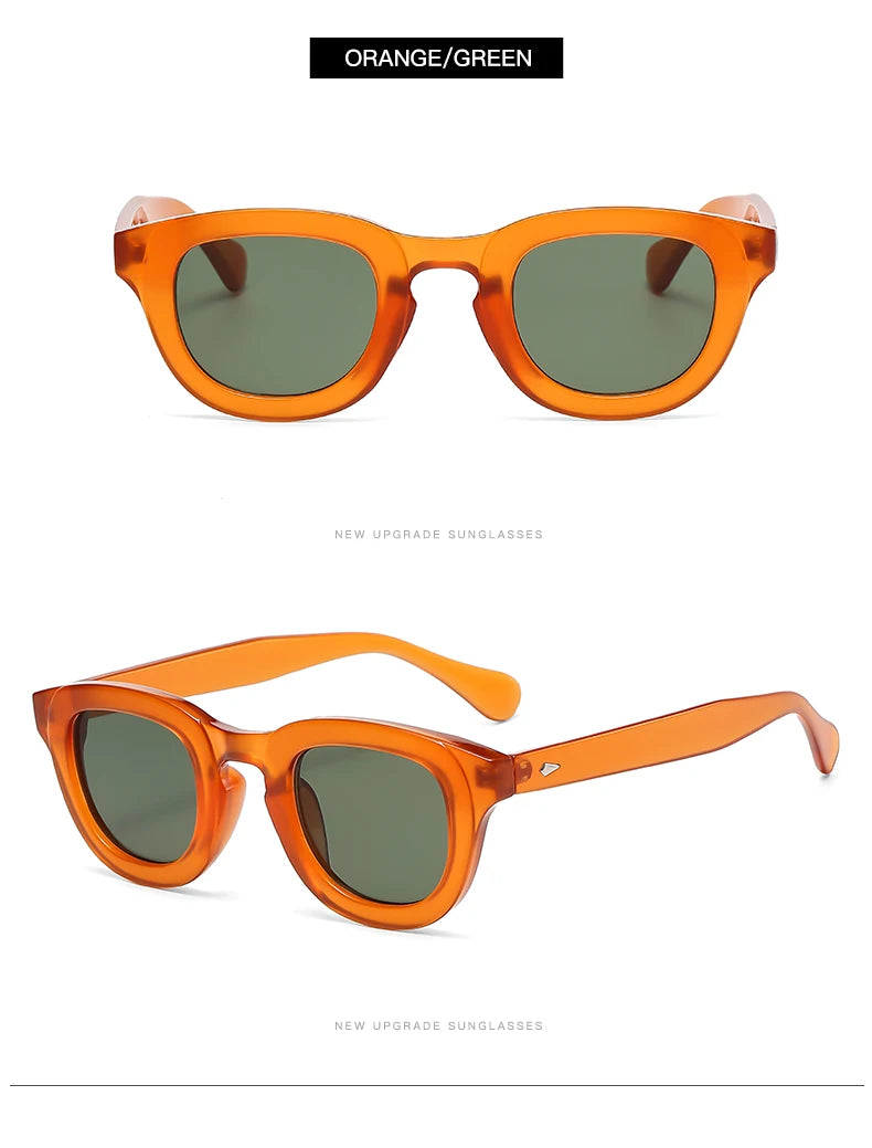 New Sunglasses Oval Frame Thick Frame Personality Fashion Multi color Sun Glasses Classic Retro Style Trendy Female