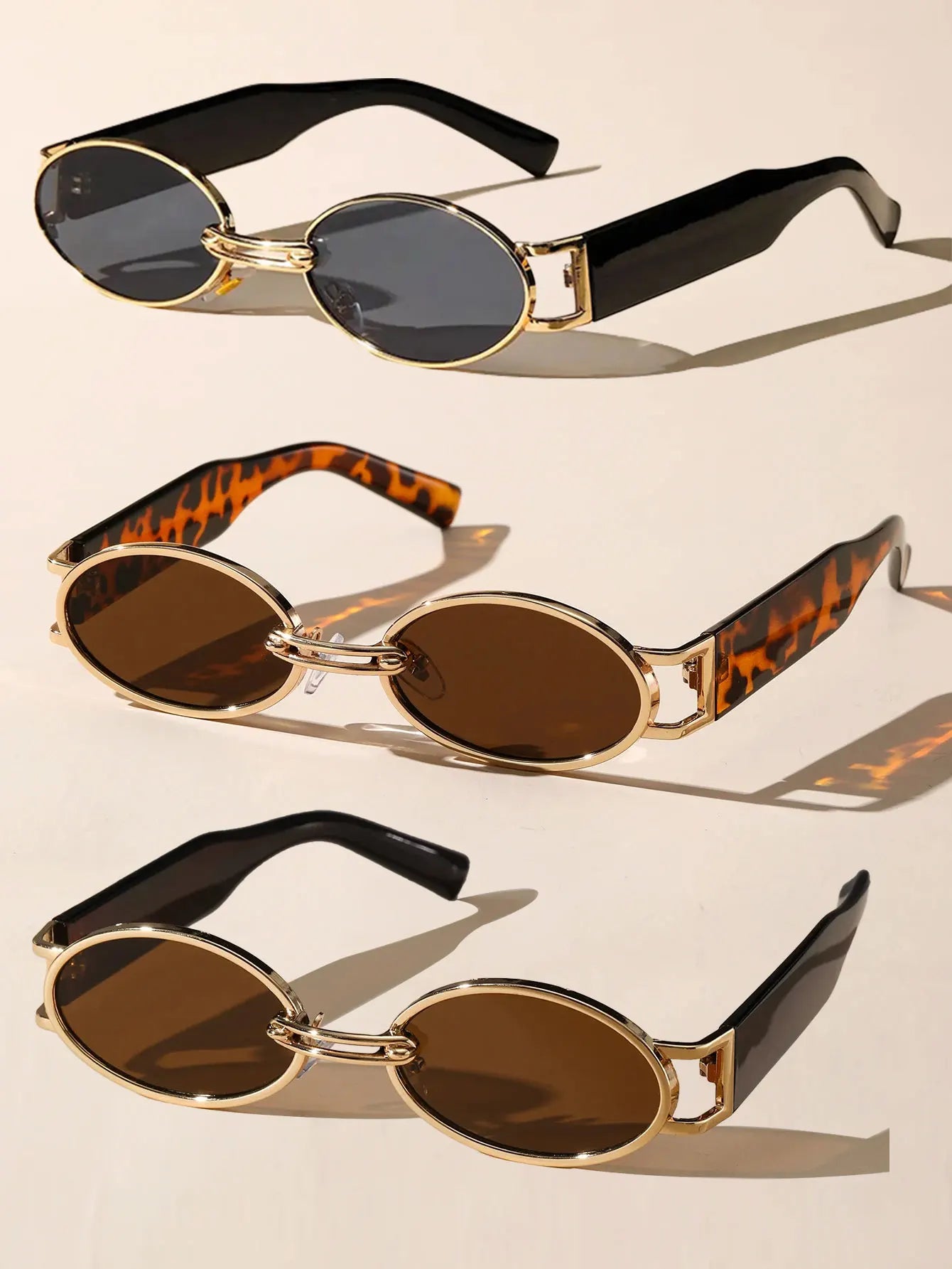 1PC Unisex Plastic Fashion Oval Frame Sunglasses For Street Photography And Beach Travel Party Driving Accessories